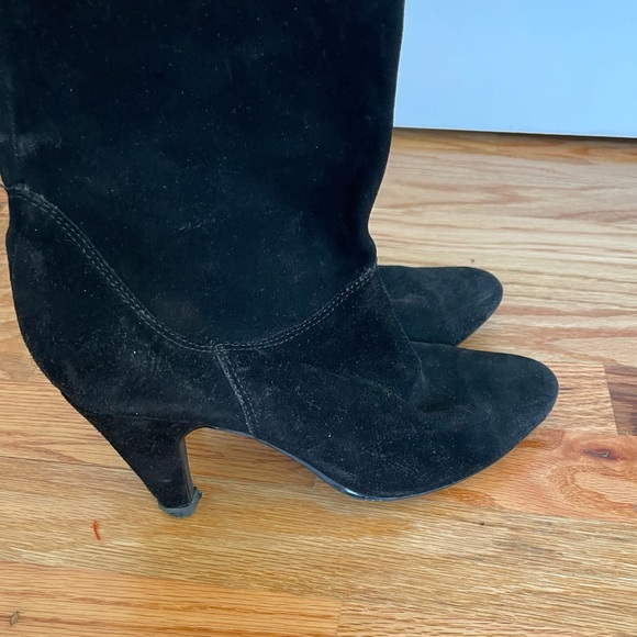 Steve Madden Suede Boots With Lace Up Detail - Picture 3 of 7